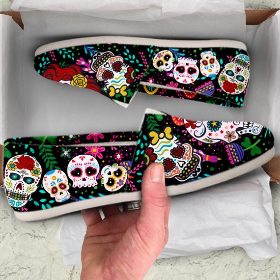 Sugar Skull Lovers Casual Shoes