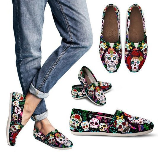 Sugar Skull Lovers Casual Shoes