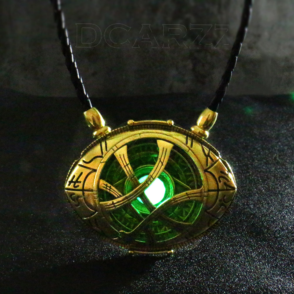 Glow in Dark Eye Shape Antique Bronze Pendant