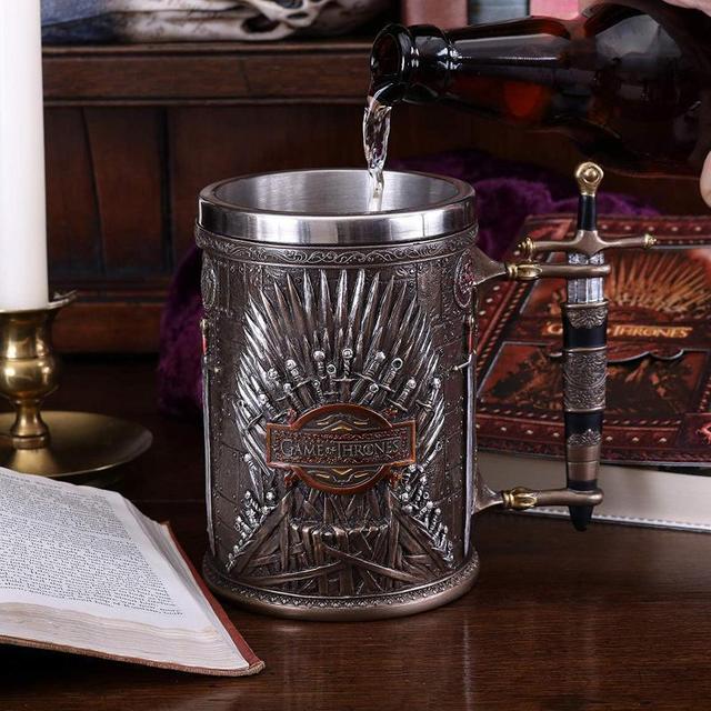 Mugs and Cups Creative 3D Coffee Beer Mugs Drinkware Cup Beer Drinkware Cups  King In The North Stainless Steel Cup