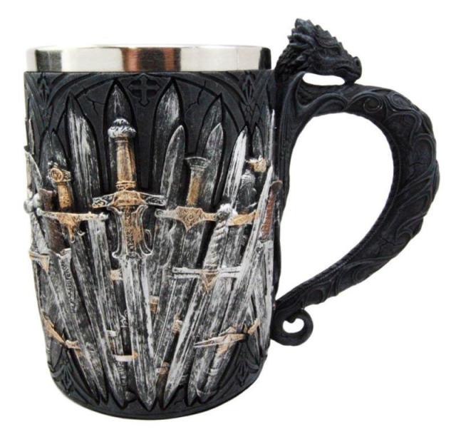 Mugs and Cups Creative 3D Coffee Beer Mugs Drinkware Cup Beer Drinkware Cups  King In The North Stainless Steel Cup