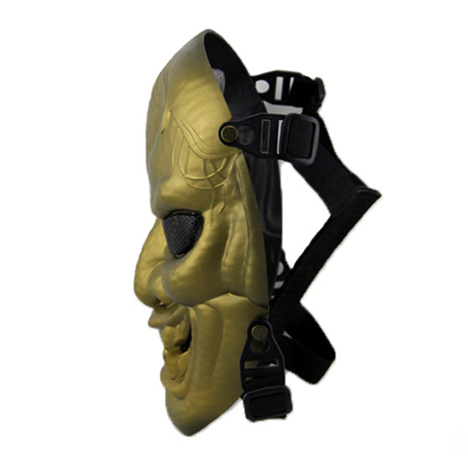 Military Japanese Ghost King Samurai Skull Mask Halloween Cosplay Movie Props Tactical Paintball BB Gun Shooting Airsoft Mask