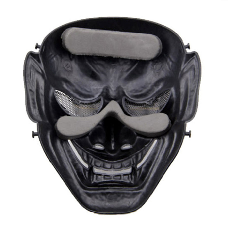 Military Japanese Ghost King Samurai Skull Mask Halloween Cosplay Movie Props Tactical Paintball BB Gun Shooting Airsoft Mask