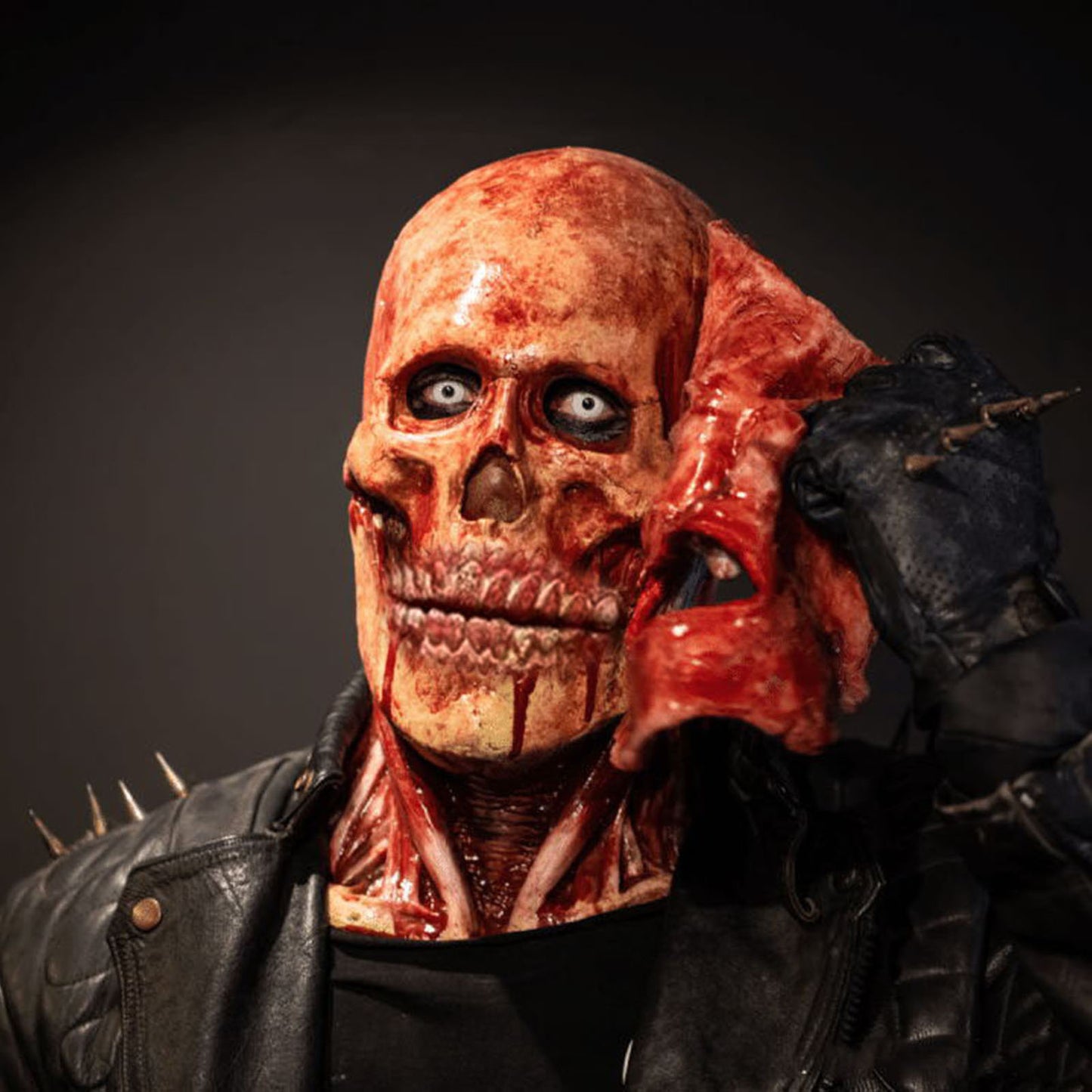 Halloween Double-layer Ripped Mask Bloody Horror Skull Latex Mask Scary cosplay