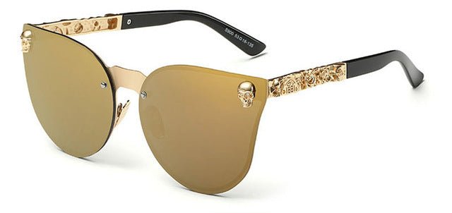 Cool Gothic Sunglasses Crystal Skull Steampunk Sunglasses High Quality Rhinestone