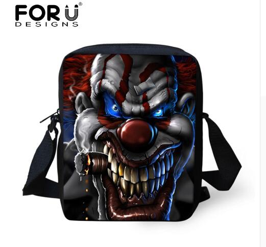 Small Skull Messenger Bags for Men,Male Cool Skull Crossbody Bags