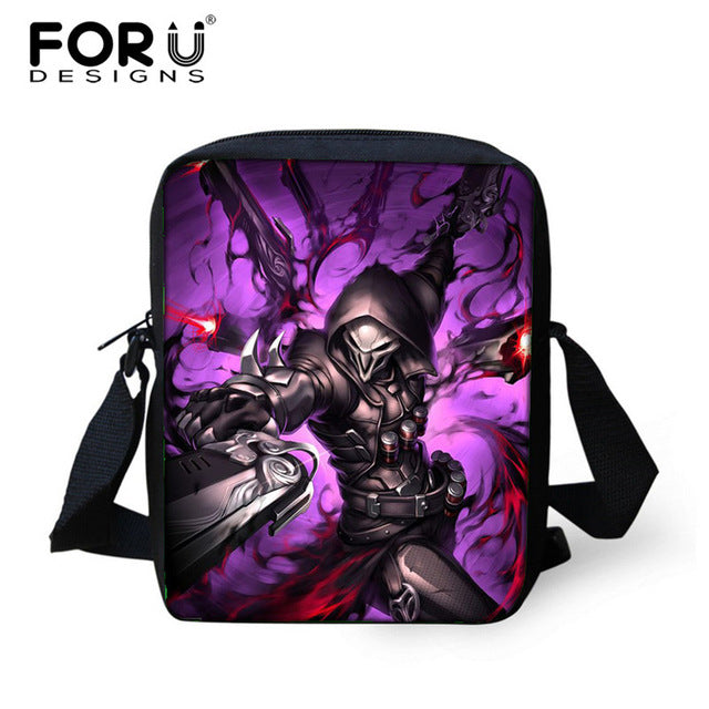 Small Skull Messenger Bags for Men,Male Cool Skull Crossbody Bags