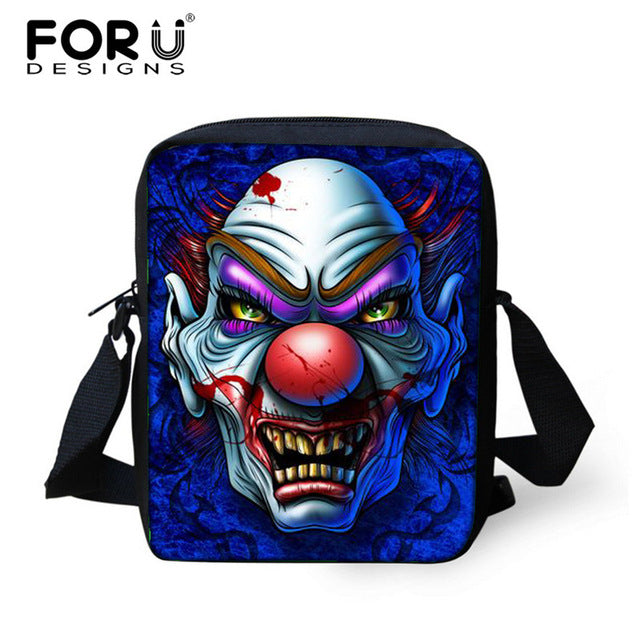 Small Skull Messenger Bags for Men,Male Cool Skull Crossbody Bags