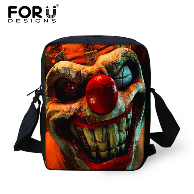 Small Skull Messenger Bags for Men,Male Cool Skull Crossbody Bags