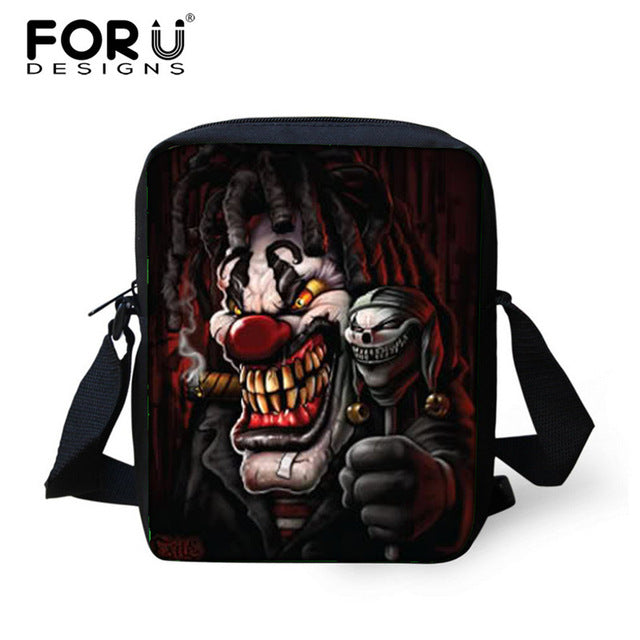 Small Skull Messenger Bags for Men,Male Cool Skull Crossbody Bags