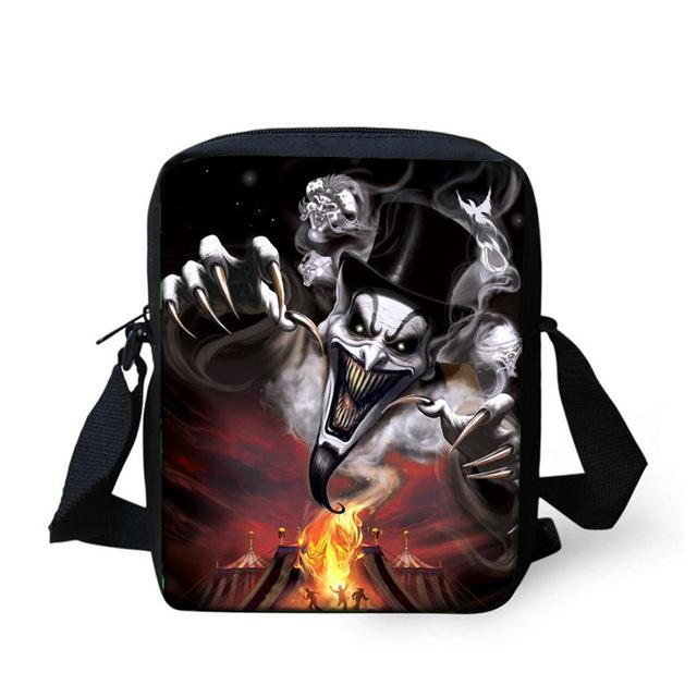 Small Skull Messenger Bags for Men,Male Cool Skull Crossbody Bags