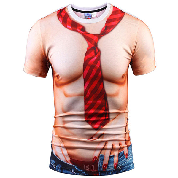 3D T Shirt Skull Short Sleeve Hip Hop Fashion Tee Shirt Homme Slim Fit Halloween Cosplay T-shirt
