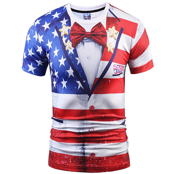 3D T Shirt Skull Short Sleeve Hip Hop Fashion Tee Shirt Homme Slim Fit Halloween Cosplay T-shirt