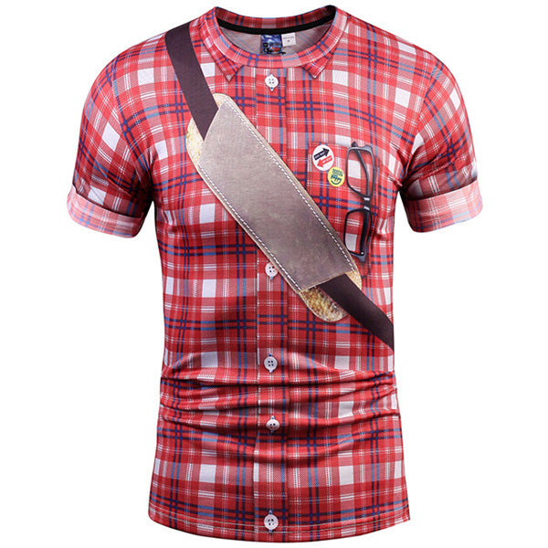 3D T Shirt Skull Short Sleeve Hip Hop Fashion Tee Shirt Homme Slim Fit Halloween Cosplay T-shirt
