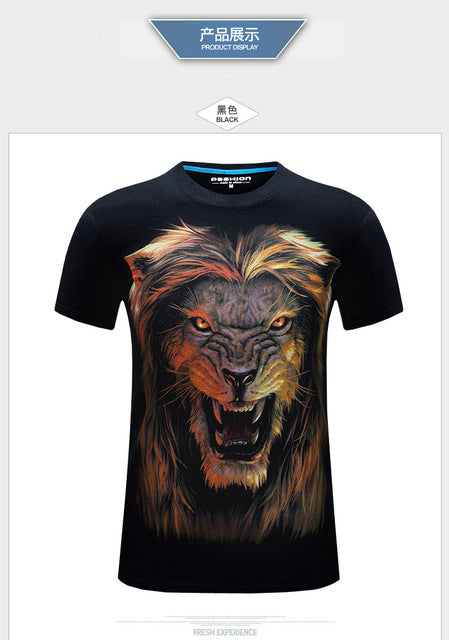 Horror Skull print O-neck t-shirt Casual Tee shirt plus size S-6xl high quality Tops cool Tees