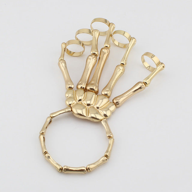 Unique Fashion Style Halloween Hand Skull Skeleton Elastic Bracelet