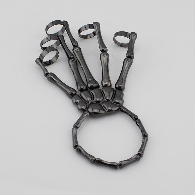 Unique Fashion Style Halloween Hand Skull Skeleton Elastic Bracelet