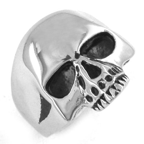Stainless Steel Jewelry Classic Punk Silver Black Gold Motor Biker Skull Ring Men Women