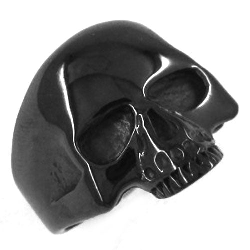Stainless Steel Jewelry Classic Punk Silver Black Gold Motor Biker Skull Ring Men Women
