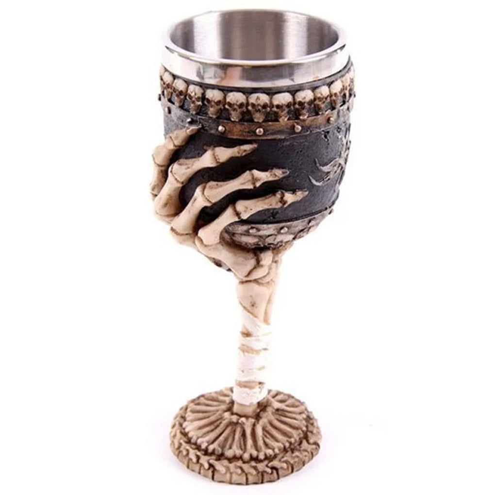 300ML Stainless Steel Coffee Mugs 3D Skull Design Resin Mugs Double Layer