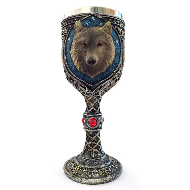 300ML Stainless Steel Coffee Mugs 3D Skull Design Resin Mugs Double Layer