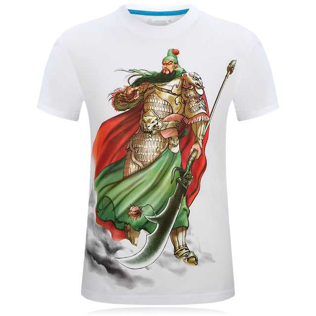 3D Tee shirt O-Neck Short Sleeves white Summer Fashion Casual Brand T shirt Men's Plus size S-6XL