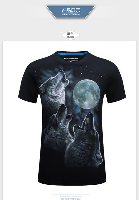 3D Tee shirt O-Neck Short Sleeves white Summer Fashion Casual Brand T shirt Men's Plus size S-6XL