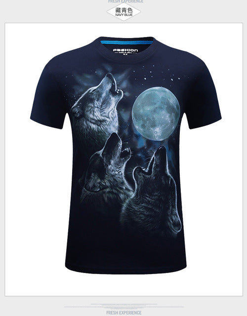 3D Tee shirt O-Neck Short Sleeves white Summer Fashion Casual Brand T shirt Men's Plus size S-6XL