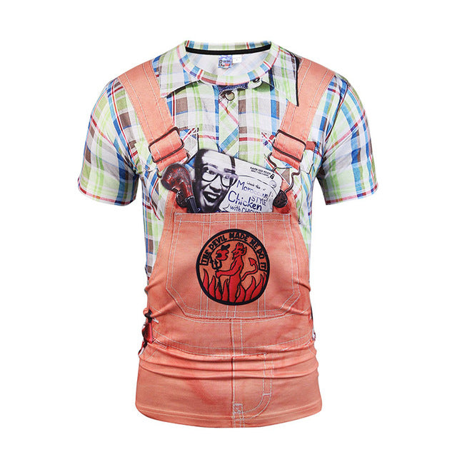 3D T Shirt Skull Short Sleeve Hip Hop Fashion Tee Shirt Homme Slim Fit Halloween Cosplay T-shirt