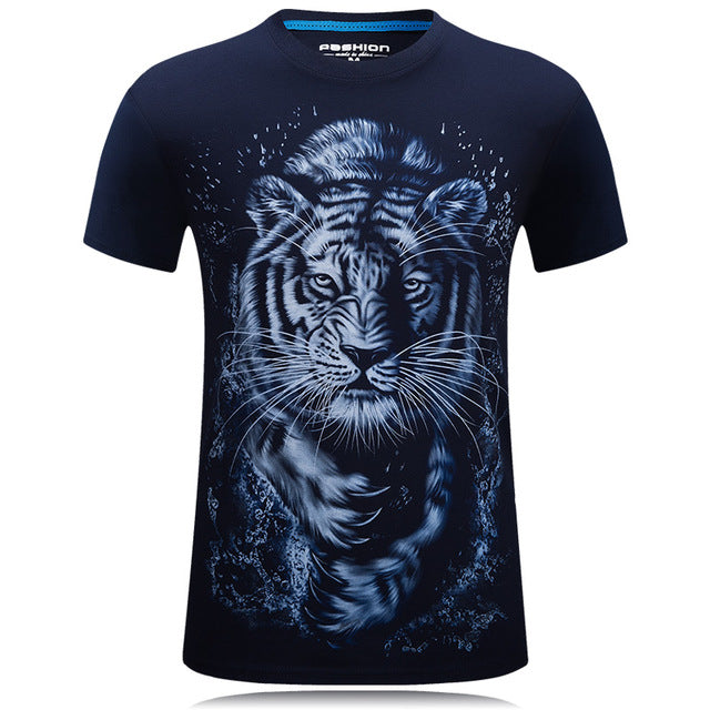 Horror Skull print O-neck t-shirt Casual Tee shirt plus size S-6xl high quality Tops cool Tees