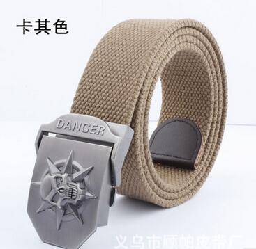 Fashion Men's Camouflage Canvas Belt Buckle Metal Tactical Belt