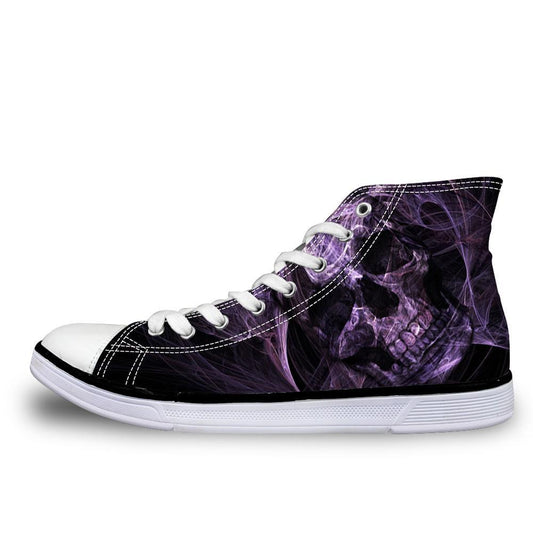 Vulcanize Shoes Classic High Top Canvas Shoes Casual Men Lace-up High-top Flat Shoe