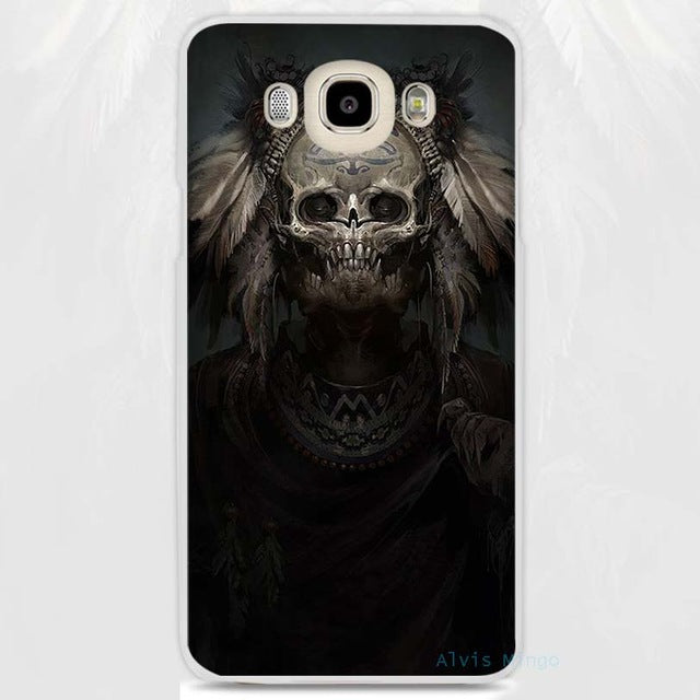 Satanic Skull terror design Cell Phone Case Cover