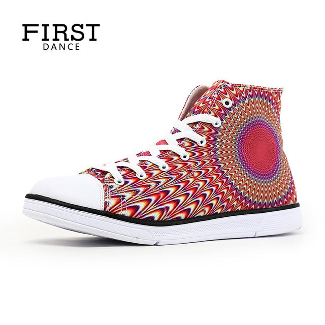 Fashion Punk Skull Classic Canvas Shoes Men High Top Hip Hop Shoes Skeleton Canvas 3D