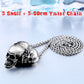 Stainless Steel  New Arrival Super Punk Skull Biker Pendant Necklace Fashion charm Jewelry