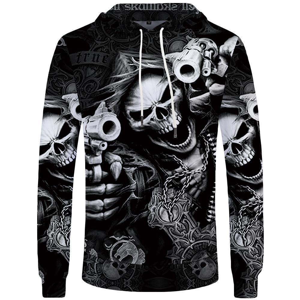 Punk Sweatshirts Male Gothic 3d hoodie Men Cool Hoodie Anime Hoody Clothes