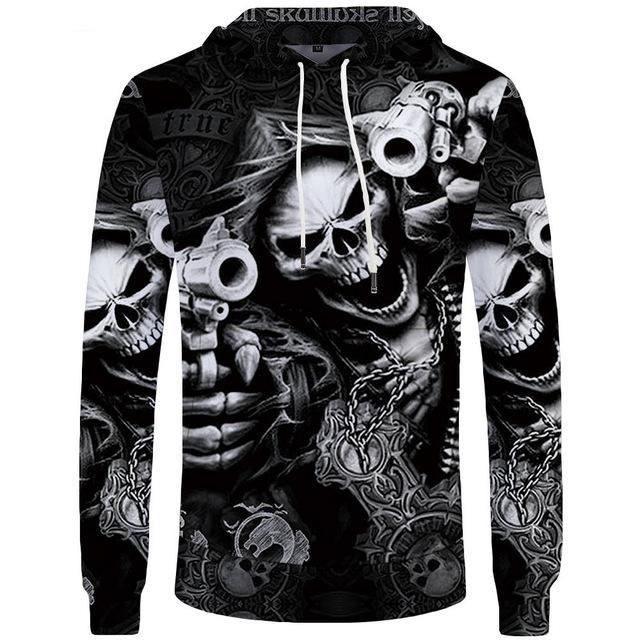 Punk Sweatshirts Male Gothic 3d hoodie Men Cool Hoodie Anime Hoody Clothes