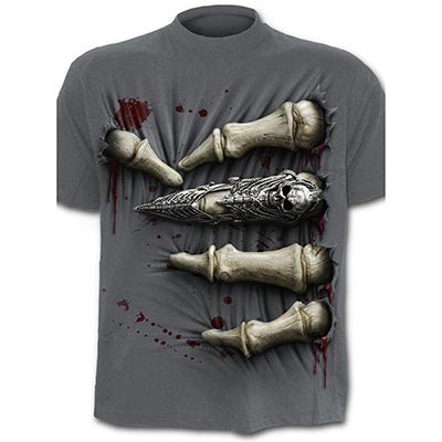 3D Printed T-Shirts Men Short Sleeve Skull Zombie Print T Shirt Rock Hip Hop Cosplay Tees