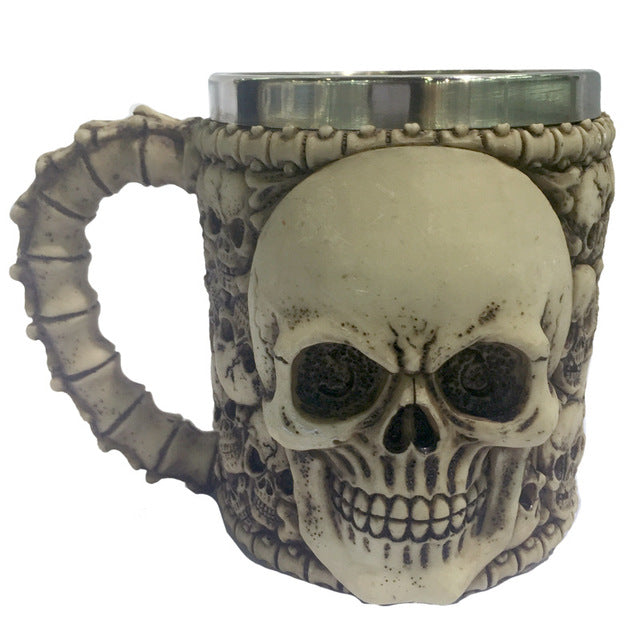 Stainless Steel Gothic Goblet Halloween Party Drinking Glass Cup
