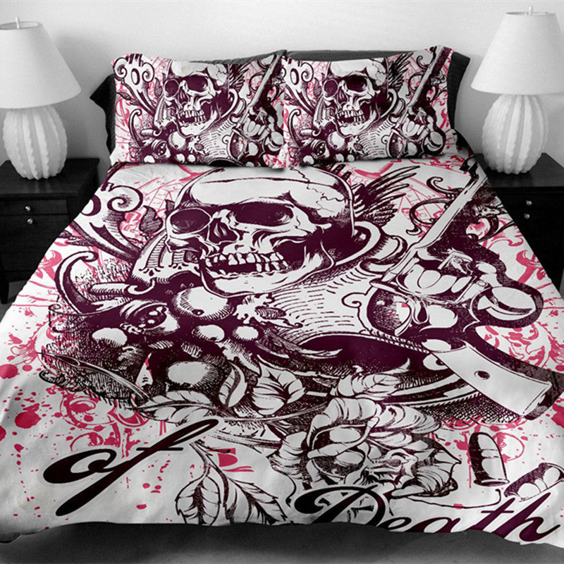 3D printed skull Bedding Set King size sugar skull Print Duvet Cover set with pillowcase
