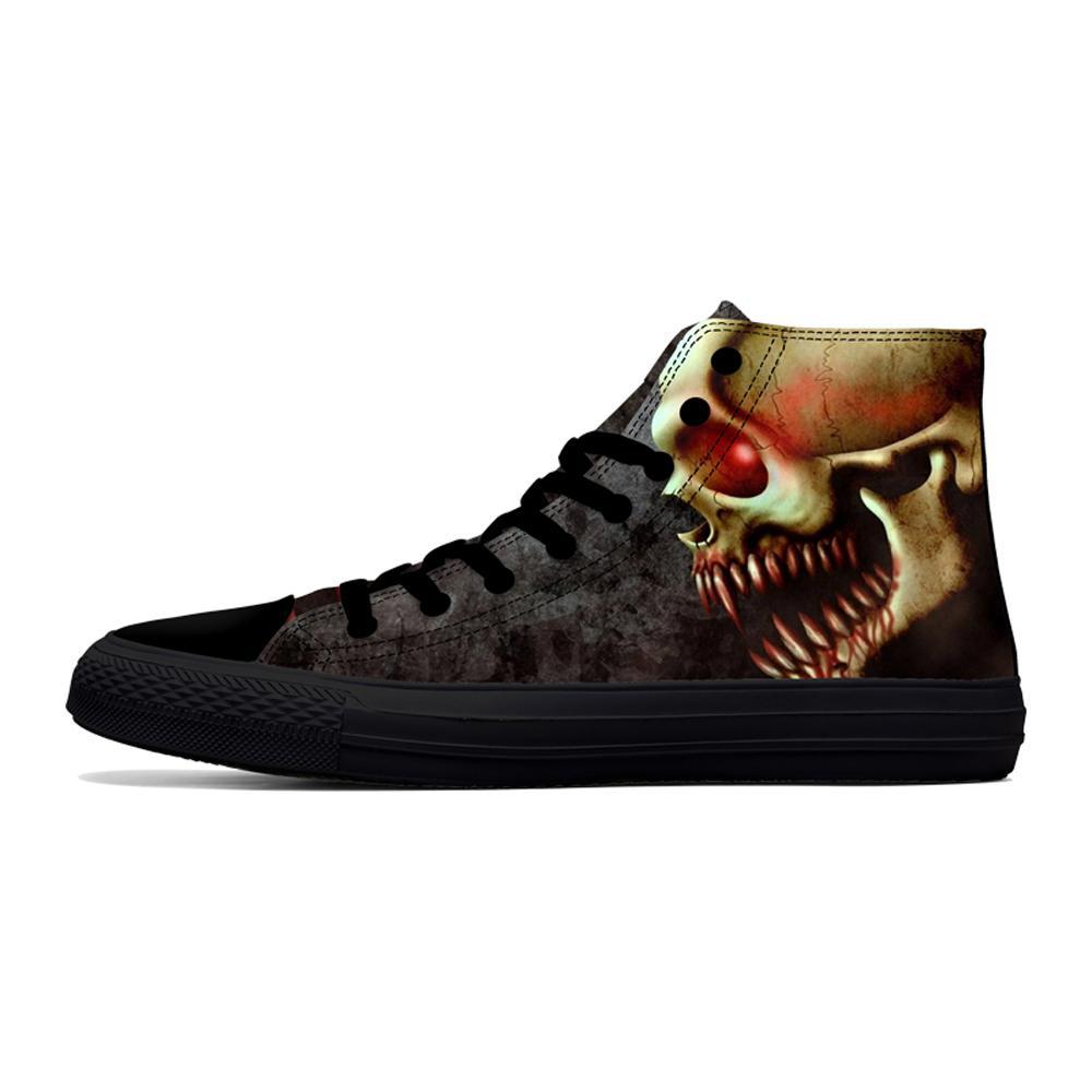 Classic Canvas Men Casual Shoes Fashion High Top Shoes Men Printed Canvas Sneakers