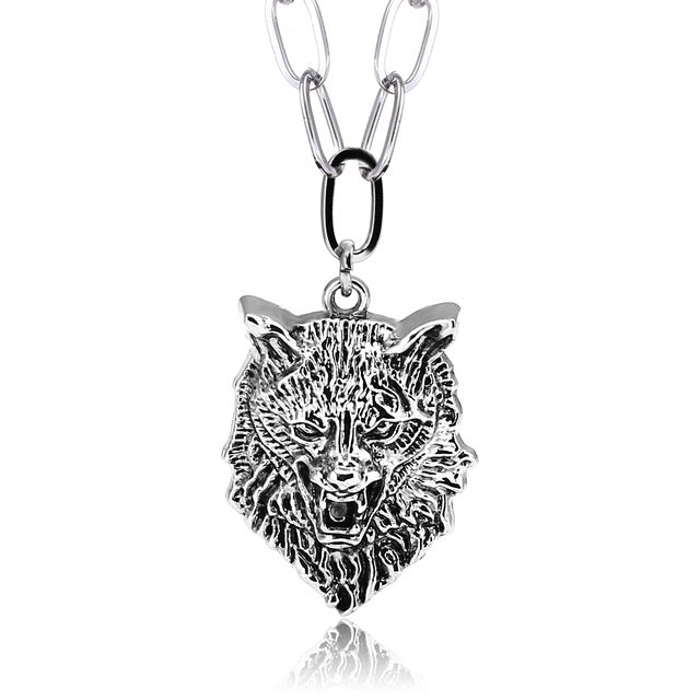 Super Fashion Punk Rock And Roll Wind Personalized Skull Pendant Necklaces