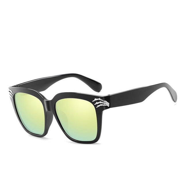 Black Skull Sunglasses Men Women Brand Mirror Sun Glasses For Men Fashion Star Style Shades