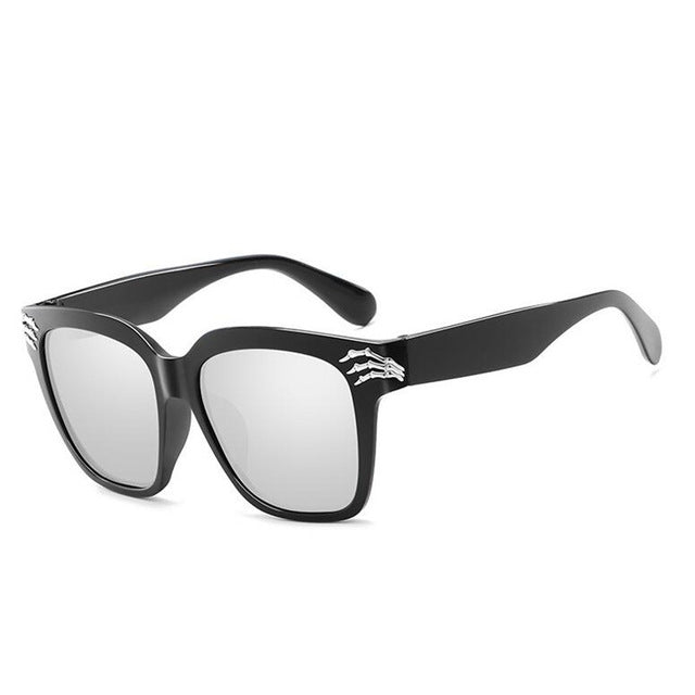 Black Skull Sunglasses Men Women Brand Mirror Sun Glasses For Men Fashion Star Style Shades