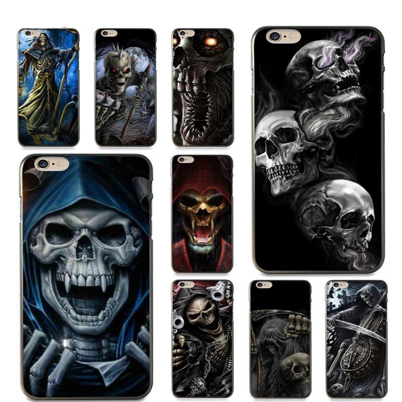 Grim Reaper Skull Skeleton Luxury Hybrid phone case for iPhone