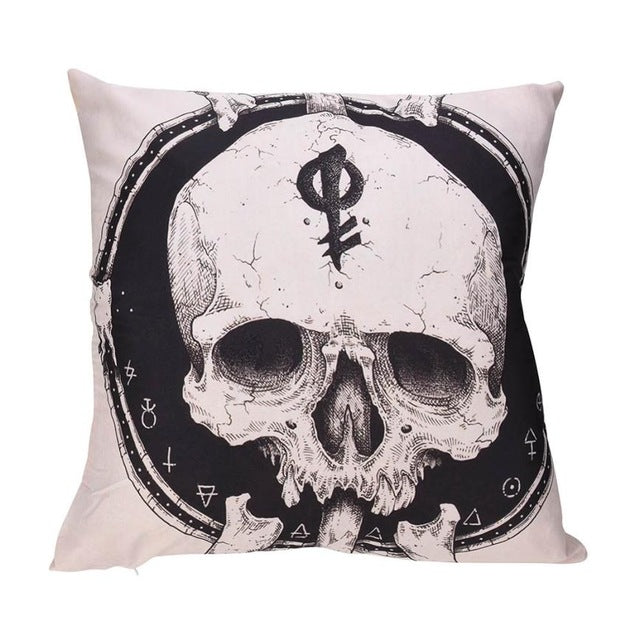Skull Cushion Cover Home Decor 45*45cm Square Sofa Home Cafe Cushion Covers Car Seat Gifts