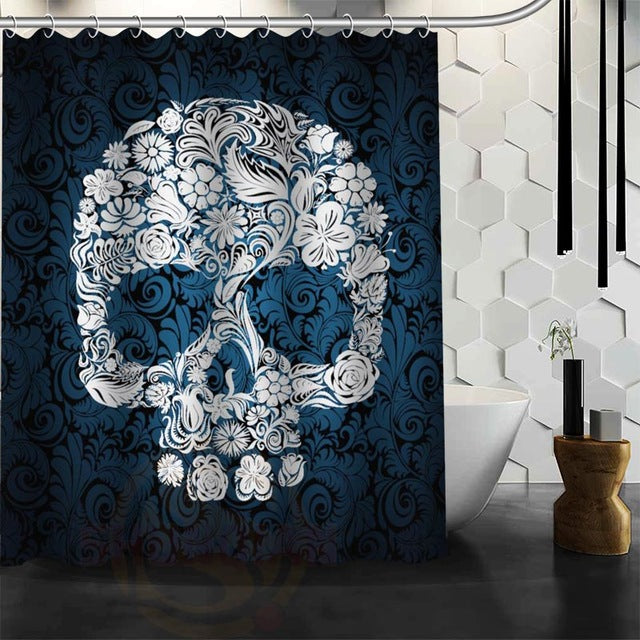 Hot selling skull Custom Shower Curtain Bath Curtain Waterproof