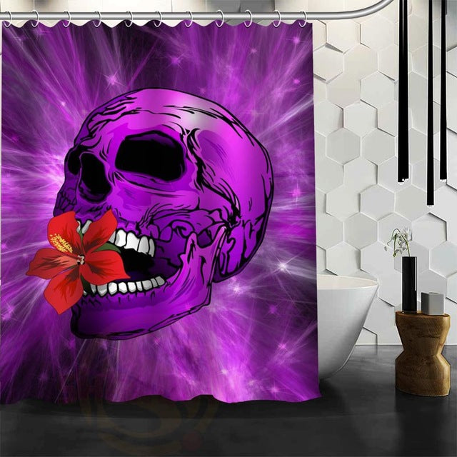 Hot selling skull Custom Shower Curtain Bath Curtain Waterproof