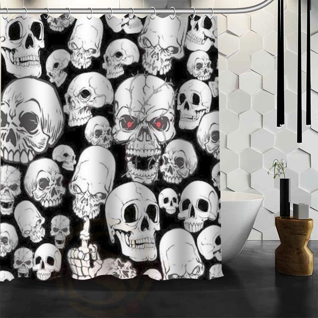 Hot selling skull Custom Shower Curtain Bath Curtain Waterproof