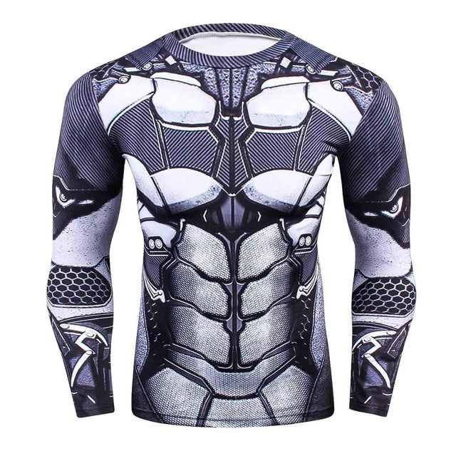 3D compression shirt fitness tights T-shirt crossfit quick dry